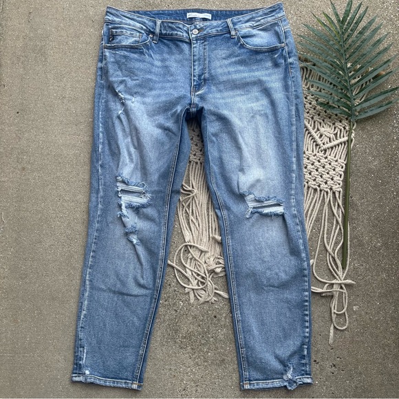 Plus Size Kancan Distressed Jeans Size 18 - Picture 2 of 9